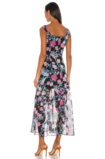 Rachel Zoé floral midi dress – Image 2