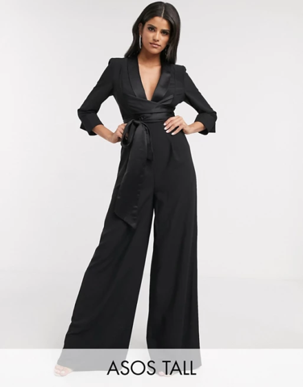Asos Tall black jumpsuit