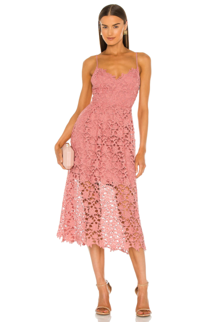 ASTR the Label pink midi dress