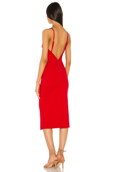 Lovers and friends red midi dress – Image 2