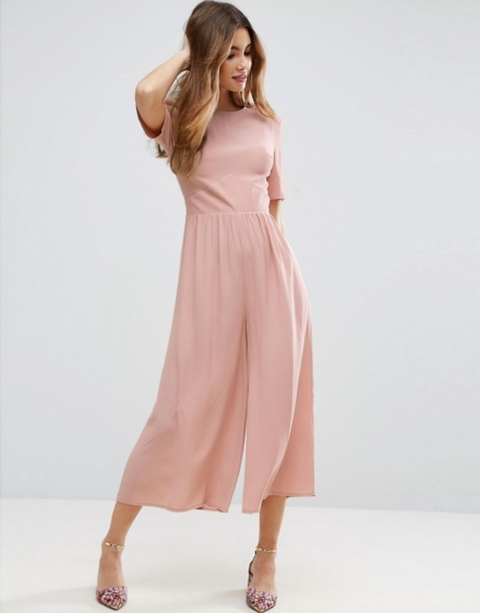 Asos design nude jumpsuit